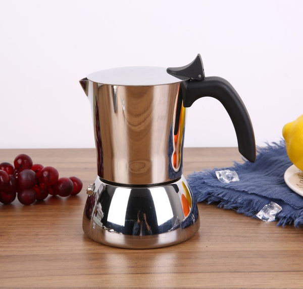 Stovetop Moka Pot Stainless Steel Moka Express Coffee Maker 450ML