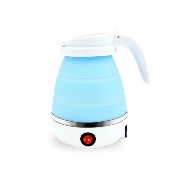600ml Foldable Silicone Hot Water Kettle Blue