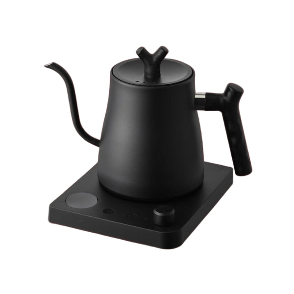 Electric Gooseneck Kettle with Knob Button Temperature Control Black 1L