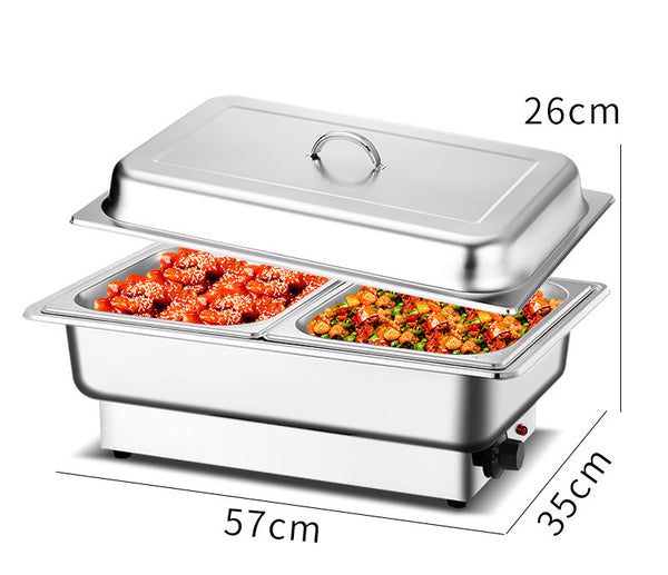 Electric chafing Dishes 9L with 2 Food Pans