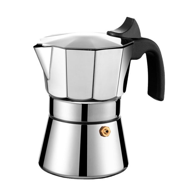 Octagonal Stainless Steel Moka Pot 300ML