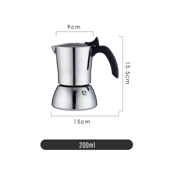200ML Stainless Steel Moka Pot Coffee Maker