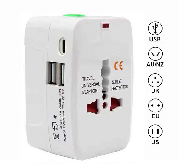International Travel Adapter White