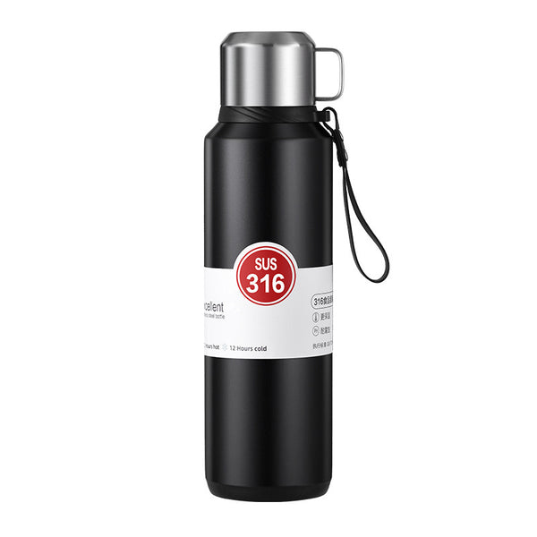 1L Double-Wall Stainless Steel Vacuum Insulated Water Bottle