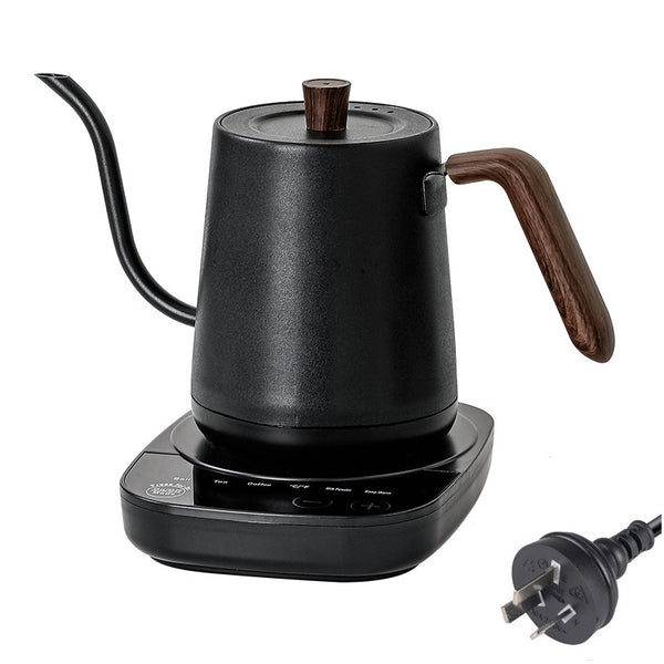 Electric Gooseneck Kettle Temperature Control Keep-Warm 800ML Black