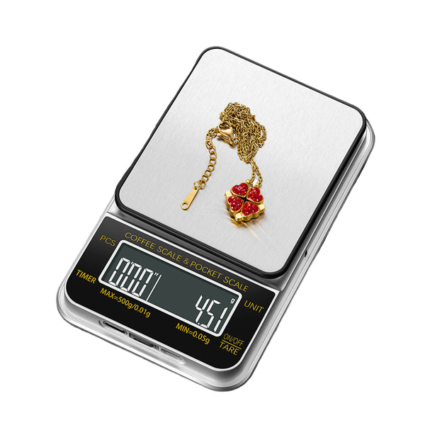 Mini Pocket Digital Jewellery Scale: Accurate to 0.01g, 500g Capacity