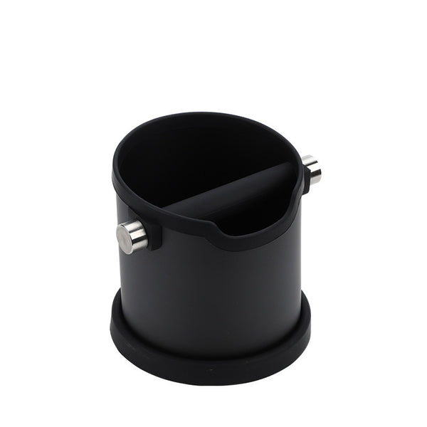 Coffee Knock Box Stainless-Steel Dump Bin Black