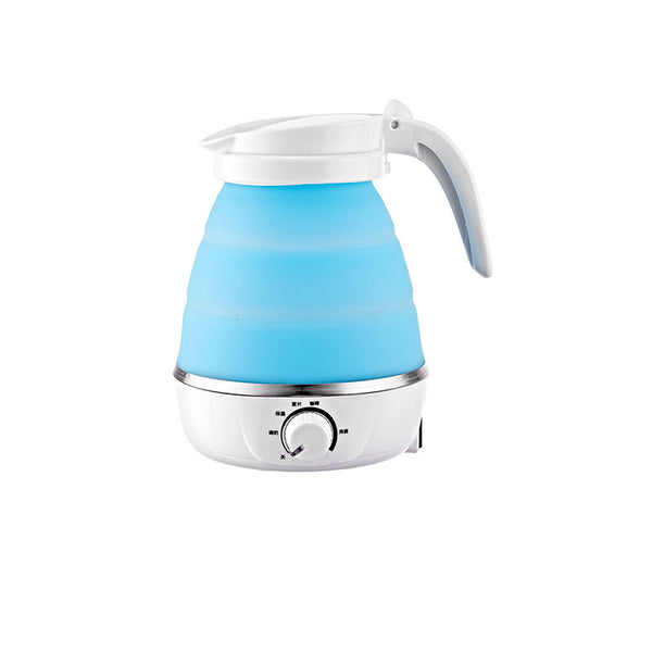 Foldable Hot Water Kettle Temperature Control 600ml Blue