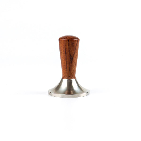 58MM Coffee Tamper Ripple Base with Red Rosewood Wooden Handle