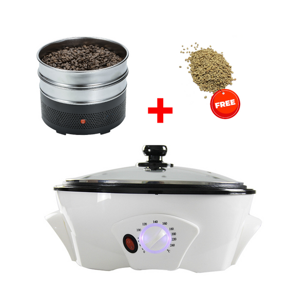 1200W Coffee Roaster with Free Beans and Electric Cooler